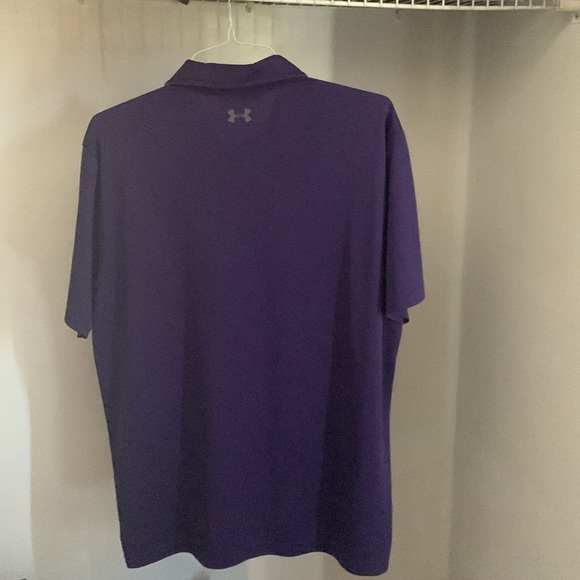 Men’s Under Armour Polo Purple Size XL Heatgear - Picture 4 of 4